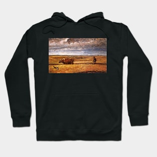 Buffalo Bones Plowed Under by Harvey Thomas Dunn Hoodie